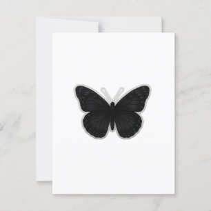 Dark Elegance Butterfly Briefkaart
