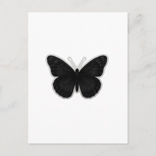 Dark Elegance Butterfly Briefkaart (Voorkant)