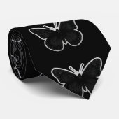 Dark Elegance Butterfly Stropdas (Opgerold)