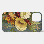Dark Elegance Floral Case-Mate iPhone Case (Achterkant (horizontaal))