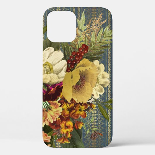 Dark Elegance Floral Case-Mate iPhone Case (Achterkant)
