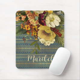 Dark Elegance Floral op maat Muismat