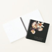 Dark Elegance Floral Personalized Notitieboek (Binnen)