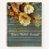 Dark Elegance Floral Persoonlijke schets Notitieboek (Voorkant)