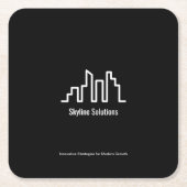 Dark Elegant Branded Onderzetters Set van 6 (Voorkant)