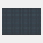 Dark Elegant Plaid Holiday Christmas Pattern Inpakpapier Vel (Voorkant)