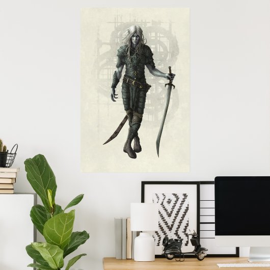 DARK ELF door Kerem Beyit Poster (Thuiskantoor)