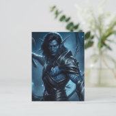Dark Elf klaar voor de strijd Briefkaart (Staand voorkant)