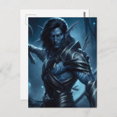 Dark Elf klaar voor de strijd Briefkaart (Voorkant / Achterkant)