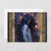 Dark Elf Man Fantasy Art Briefkaart (Voorkant / Achterkant)