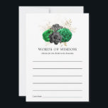 Dark Emerald en Gold Floral Vrijgezellenfeest Advieskaart<br><div class="desc">Elegant groen,  zwart en faux gouden folie bloemenbruiloft uitnodiging met luxe rooster vlinder omgekeerde aanpasbaar aan uw event details.</div>