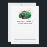 Dark Emerald en Gold Floral Vrijgezellenfeest Advieskaart<br><div class="desc">Elegant groen,  zwart en faux gouden folie bloemenbruiloft uitnodiging met luxe rooster vlinder omgekeerde aanpasbaar aan uw event details.</div>