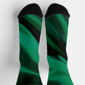 Dark Emerald Green Abstract Sokken (Top)