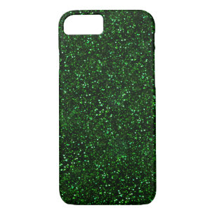Dark Emerald Green Glitter iPhone 8/7 Hoesje