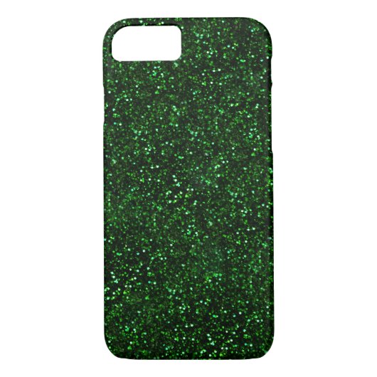 Dark Emerald Green Glitter Case-Mate iPhone Case (Achterkant)
