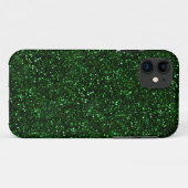 Dark Emerald Green Glitter Case-Mate iPhone Case (Achterkant (horizontaal))