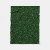 Dark Emerald Green Glitter Fleece Deken (Voorkant)