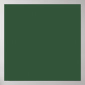 Dark Emerald Green Solid Color Poster (Voorkant)