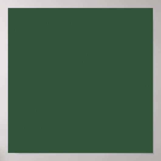 Dark Emerald Green Solid Color Poster (Voorkant)
