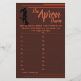 DARK EN AARDE DE SCHORT SHOWER GAME KAART FLYER