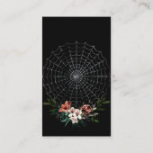 Dark en Moody Gothic Wedding Enclosure Kaart QR-co (Achterkant)