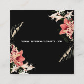 Dark en Moody QR Code Wedding Enclosure Kaart (Achterkant)