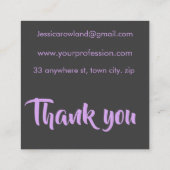 DARK EN SPOOKY HALLOEEN VIERKANTE VISITEKAARTJE (Achterkant)