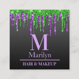 DARK EN SPOOKY HALLOEEN VIERKANTE VISITEKAARTJE