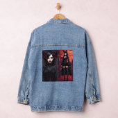 "Dark Enchantress: Goth Anime Reign" Denim Jacket (Hangar)