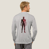 Dark Energy Speedster Back Graphic Long Sleeve Tee Tri-Blend Shirt (Achterkant)