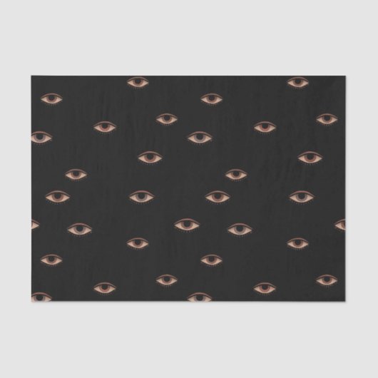 Dark Eye Pattern Tissue Paper Tissuepapier (Voorkant)