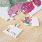 Dark Eyed Junco Bird Waterverf Art Jigzaag Puzzle Legpuzzel (Zijkant)