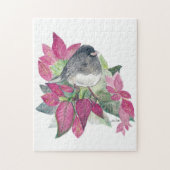 Dark Eyed Junco Bird Waterverf Art Jigzaag Puzzle Legpuzzel (Verticaal)
