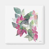 Dark Eyed Junco Bird Waterverf Art Magnet (Voorkant)