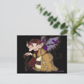 Dark Faerie Baba Ukraine Folk Art Briefkaart (Staand voorkant)