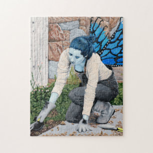 Dark Fairy Garden Fantasy Art Medium Jigsaw Puzzel