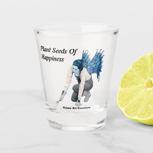 Dark Fairy Garden Fantasy Art Shot Glas (Voorkant)