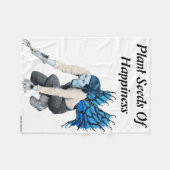 Dark Fairy Garden Gardener Fantasy Art Blanket Fleece Deken (Voorkant (Horizontaal))