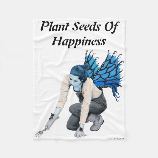 Dark Fairy Garden Gardener Fantasy Art Blanket Fleece Deken (Voorkant)