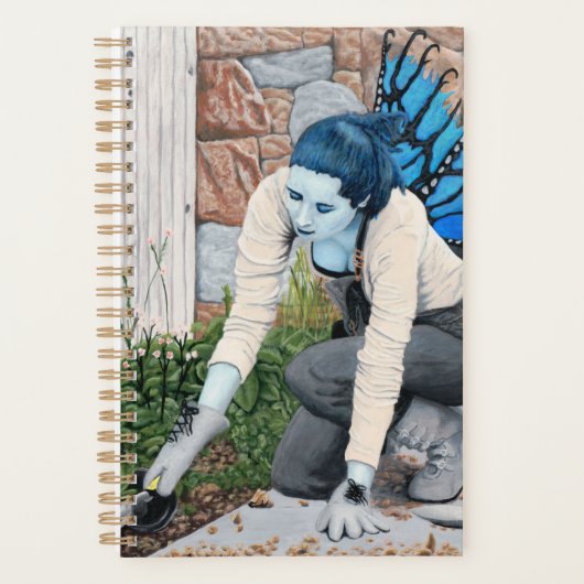 Dark Fairy Garden Gardener Fantasy Art Planner (Voorkant)