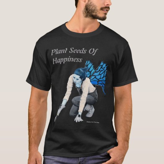 Dark Fairy Garden Gardener Fantasy Art T-shirts (Voorkant)