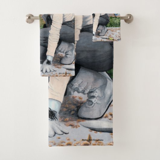 Dark Fairy Garden Tuinier Fantasy Art Badhanddoeke Bad Handdoek (Insitu)