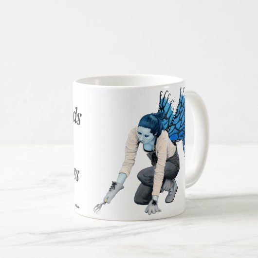 Dark Fairy Gardener Fantasy Art Coffee Mok (Voorkant rechts)