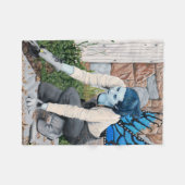 Dark Fairy Gardener Fantasy Art Fleece Deken (Voorkant (Horizontaal))