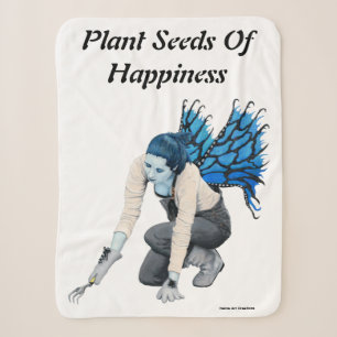 Dark Fairy Gardener Fantasy Art Sherpa Deken