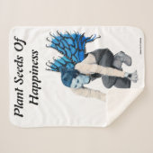 Dark Fairy Gardener Fantasy Art Sherpa Deken (Voorkant (horizontaal))