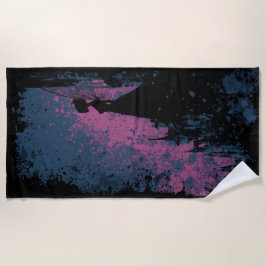Dark Fairy Silhouette – Gothic Castle Fantasy Art Strandlaken