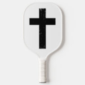 Dark Faith Cross Pickleball Paddle (Voorkant)