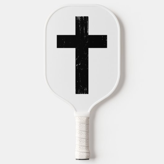 Dark Faith Cross Pickleball Paddle (Voorkant)