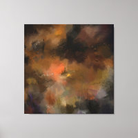Dark Fall Kleuren Hedendaagse Abstracte Art Decor